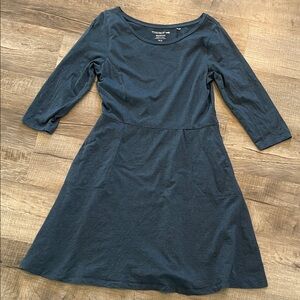 Toad&Co Women's Long Sleeve Blue Dress